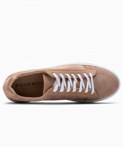 suede sneaker zandkleur