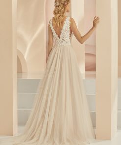 bianco evento trouwjurk champagne