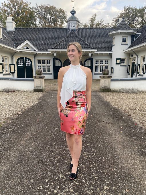 linea raffaelli flower skirt