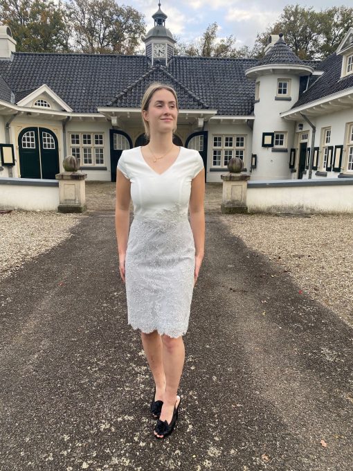 oudere bruid cocktailjurk