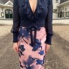 bloemen rok met top