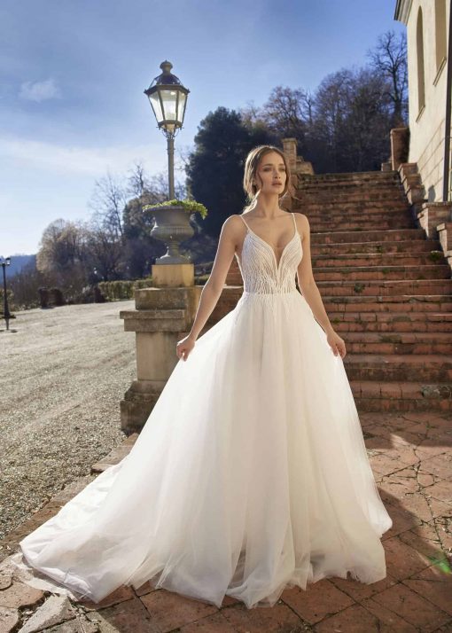 randy fenoli trouwjurk freesia