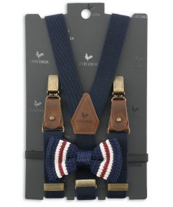 Sir Redman kids bretels combi pack blue america marineblauw