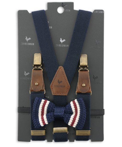 Sir Redman kids bretels combi pack blue america marineblauw