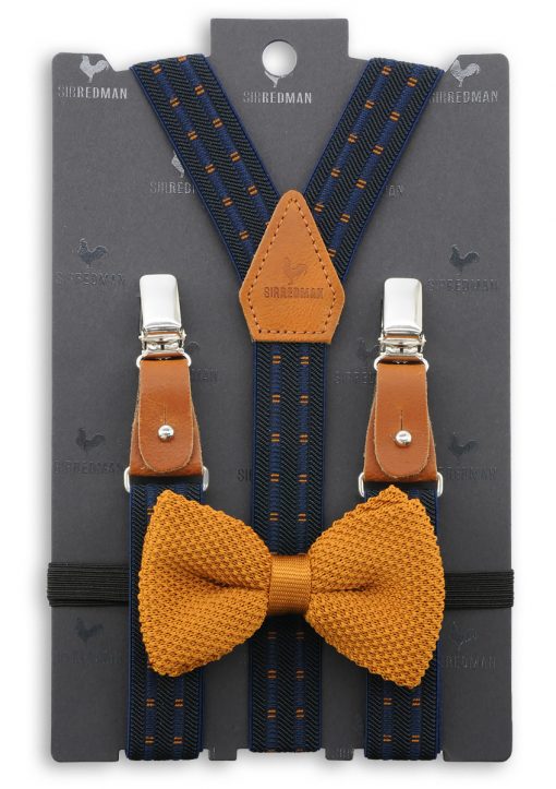 Sir Redman kids bretels combi pack mister maxwell blauw oker
