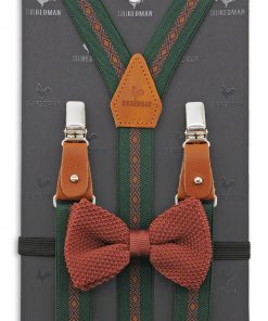 Sir Redman kids bretels combi pack mister mitchell groen roestbruin