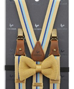 Sir Redman kids bretels combi pack pring party mosterd blauw