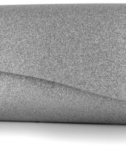 zilver glitter clutch