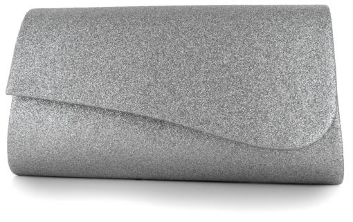 zilver glitter clutch