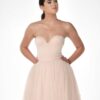 rose tulle met parels
