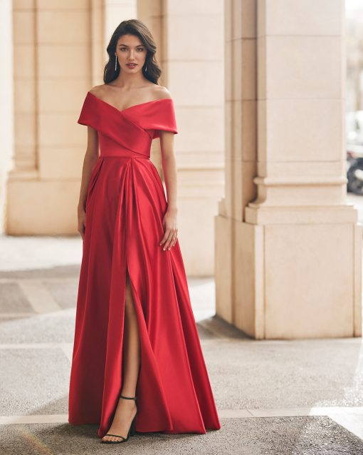 7J2O1 marfil red dress