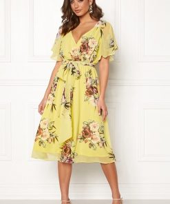 gele zomerjurk