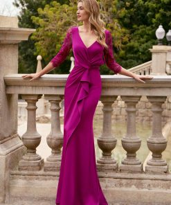 couture club paars moeder bruid
