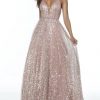 61068 rose glitterjurk