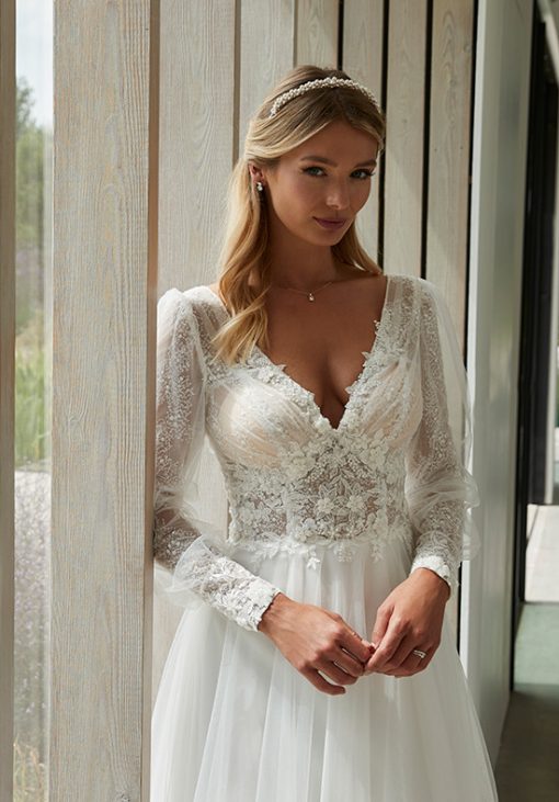 romantica trouwjurk lange mouw