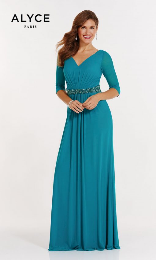 jadegroene jurk gala