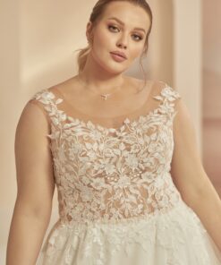 heather plus size trouwjurk