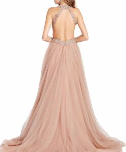 trouwjurk oud rose galajurk