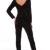 jumpsuit glitter zwart