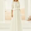 Bruids top met kasjmier look