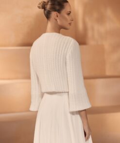Gebreide bruids top