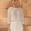 Gebreide bruids top