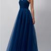 blauwe glitterjurk