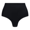 lage rug mid taille thong zwart
