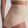 gevulde slip hoge taille beige