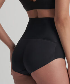 gevulde slip hoge taille zwart