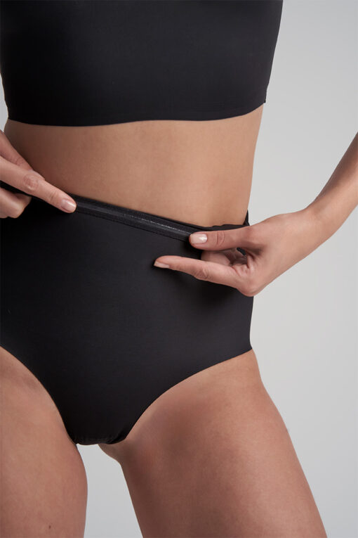 mid waist slip zwart