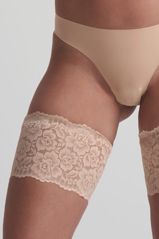 dijenband stof beige kant