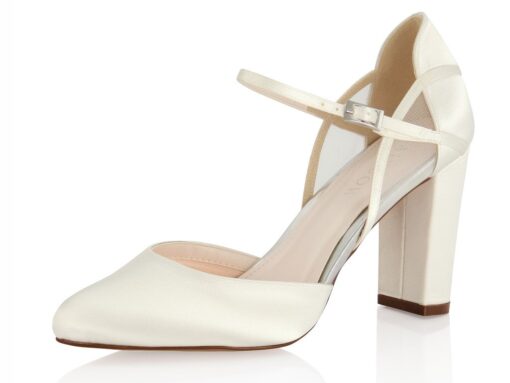 schoenen Jacki ivoor satijn/mesh
