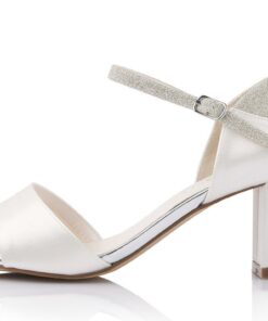 schoenen Nerena ivoor satijn/silver