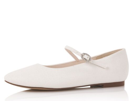 schoenen Binx off-white metallic