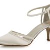 schoenen Desi ivoor satijn met glitter
