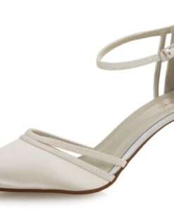 schoenen Desi ivoor satijn met glitter