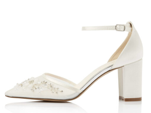 schoenen Azzura ivoor satijn