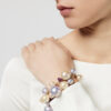 armband met gekleurde zoetwaterparels