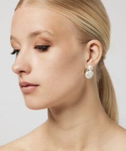 oorbellen met swarovski kristal en parels