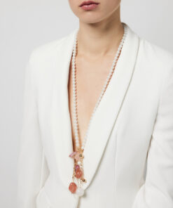ketting met parels en stenen