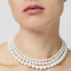 ketting met meerdere rijen parels
