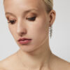 witgoud ketting met strassteentjes