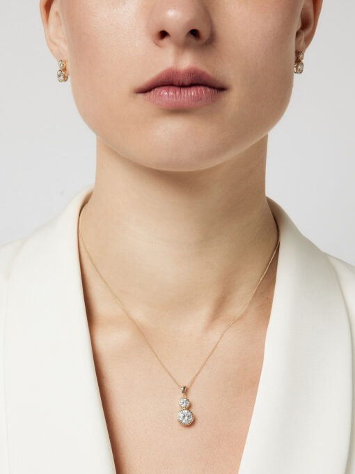 ketting goud met strassteentjes
