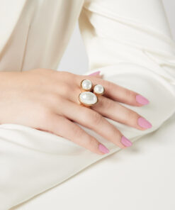 gouden parel ring