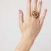 ring met Swarovski kristalletjes