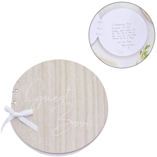 Ginger Ray gastenboek rond houten