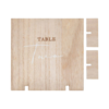 Ginger Ray tafelnummer decoratie hout
