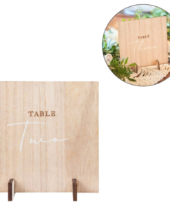 Ginger Ray tafelnummer decoratie hout