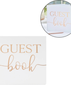 Ginger Ray gastenboek wit